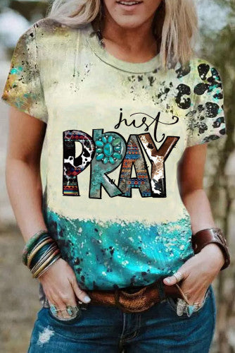 Western Just Pray T Shirt